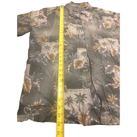 Campia Shirt Style Hawaiana 100% Rayón Size XL Easy Care Floral - Picture 5 of 5